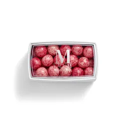 A thumbnail shot of a Lady M Lucky Lychee Pearls encased inside a packaging with a Lady M logo.