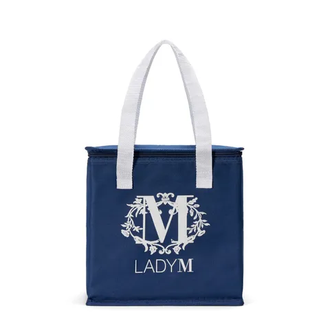 A thumbnail shot of a Medium-sized navy blue Lady M Insulated Bag.