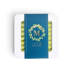 A Lady M Green Tea Holiday Crêpe Biscuit from the 2025 Holiday Collection.