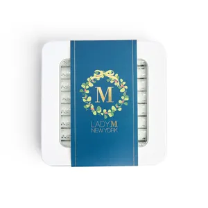 A Lady M Vanilla Holiday Crêpe Biscuit from the 2025 Holiday Collection.