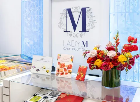 Image of Lady M's Pop-Up Boutique at Tangram in Flushing, Queens.