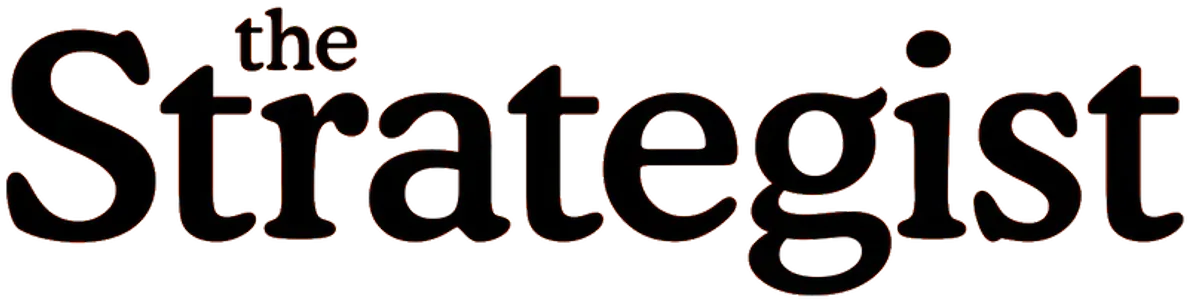 The Strategist Logo in black on a transparent background.